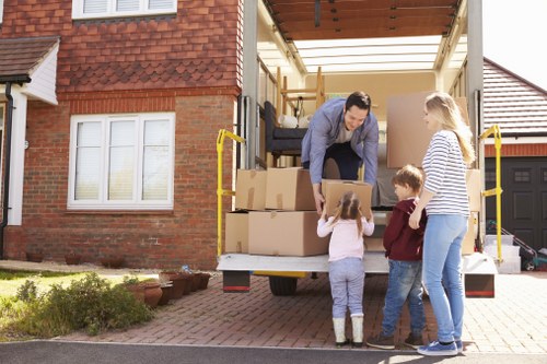 Careful loading for flat removals in a Kingston residential street