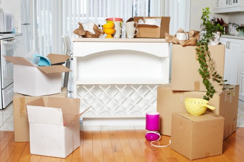 Removal van loading for furniture and boxes in Kingston upon Thames