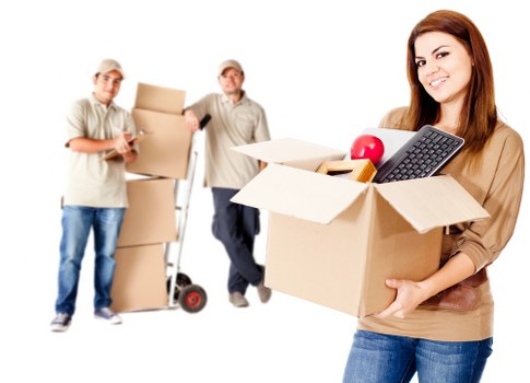 Example house move in Kingston Upon Thames with stacked boxes