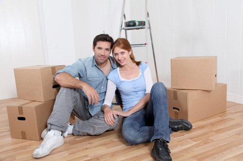 Removal van loaded for an office move in Kingston upon Thames