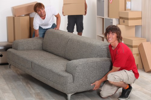 Loading a removals truck for a local move in Kingston upon Thames