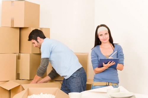 Reusable furniture and materials separated for charity donation and recycling