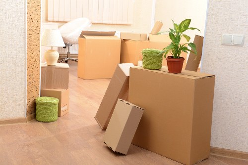Loading furniture and boxes for a move in Kingston upon Thames